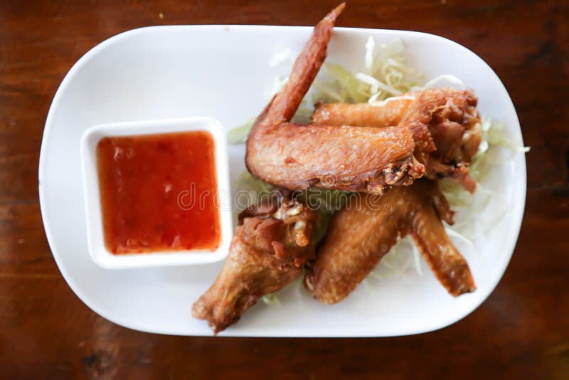 Chicken Wing or Deep Fried Chicken Stock Photo Image of chinese, sauce 155001418