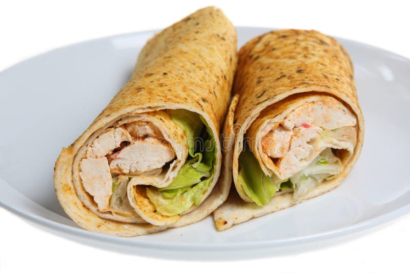 Chicken Wrap stock images