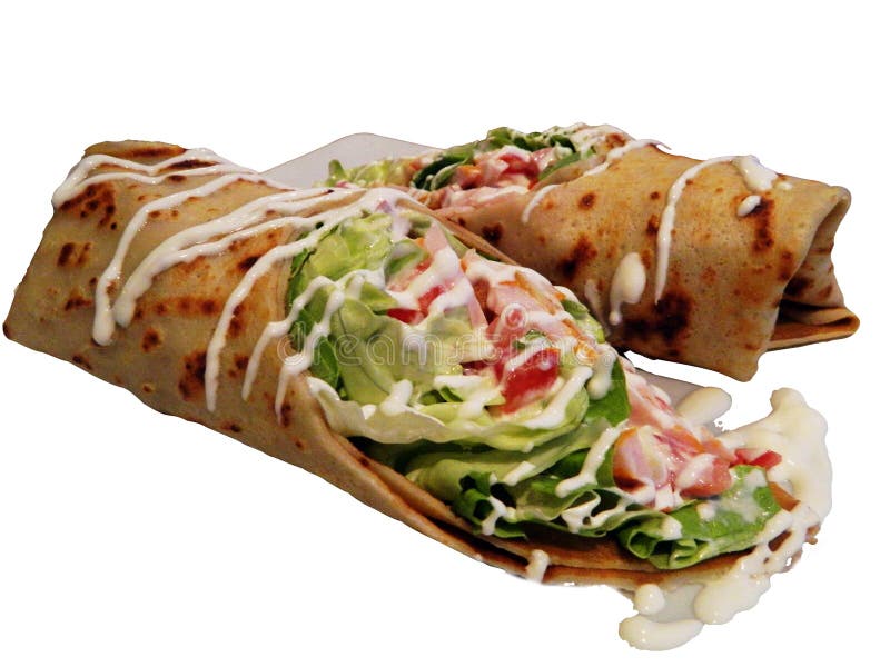 Chicken Wrap Sandwich at Restaurant Stock Photo Image of easter, cats