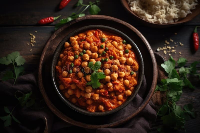 Chickpea Curry Stock Illustrations 493 Chickpea Curry Stock