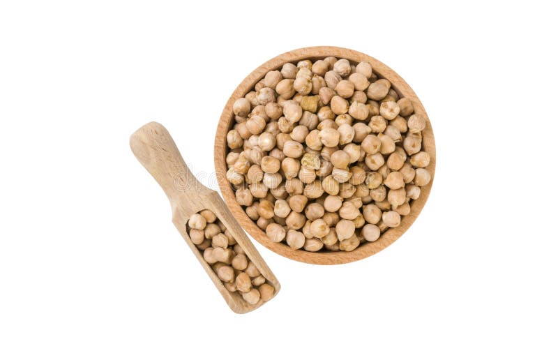 Chickpea στο ξύλινο κύπελλο και σέσουλα που απομονώνεται στο άσπρο υπόβαθρο διατροφή βιο φυσικό συστατικό τροφίμων στοκ φωτογραφία με δικαίωμα ελεύθερης χρήσης Chickpea στο ξύλινο κύπελλο και σέσουλα που απομονώνεται στο άσπρο υπόβαθρο διατροφή βιο φυσικό συστατικό τροφίμων στοκ φωτογραφία με δικαίωμα ελεύθερης χρήσης