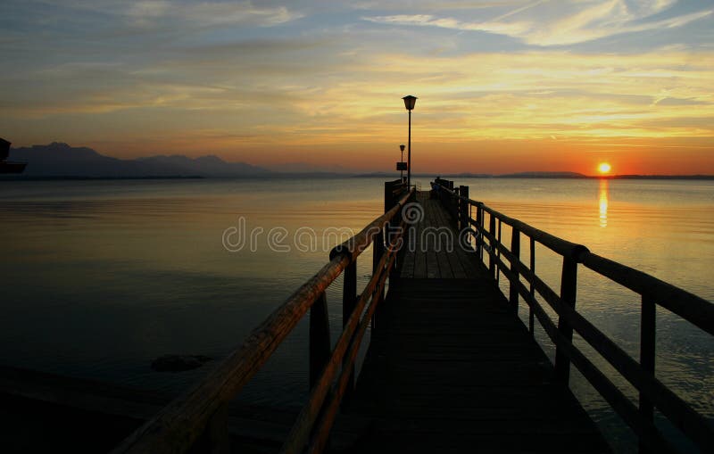 Chiemsee in Germany. Alps, Bavaria. Chiemsee in Germany. Alps, Bavaria.