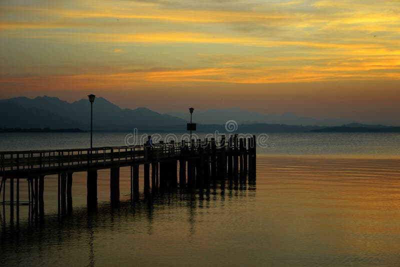 The like Chiemsee in Germany. Alps, Bavaria. The like Chiemsee in Germany. Alps, Bavaria.