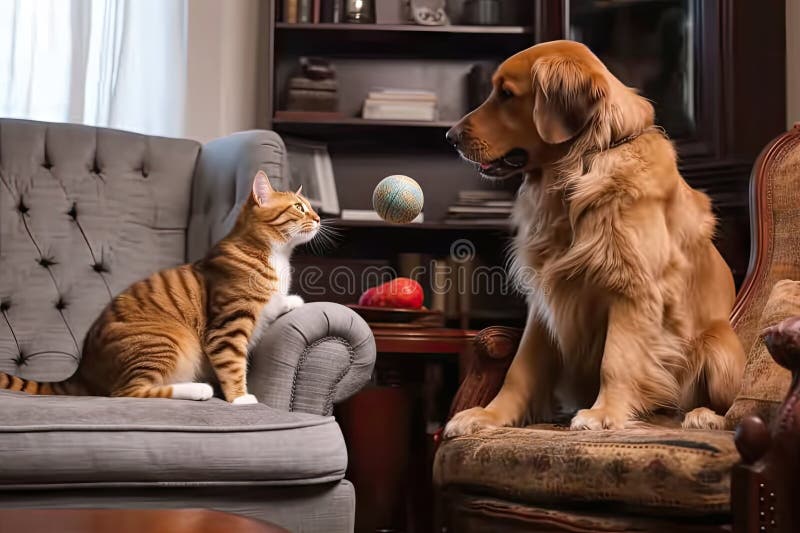 Un Chien Dans Un Fauteuil Confortable