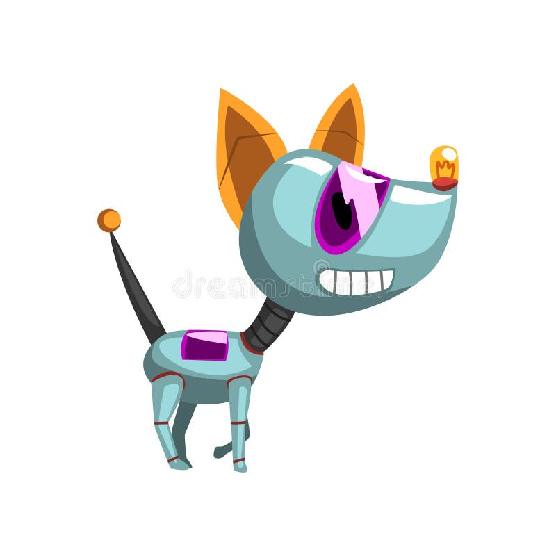 Chien mignon de robot, illustration de vecteur de concept d'intelligence artificielle sur un fond blanc illustration de vecteur Chien mignon de robot, illustration de vecteur de concept d'intelligence artificielle sur un fond blanc illustration de vecteur