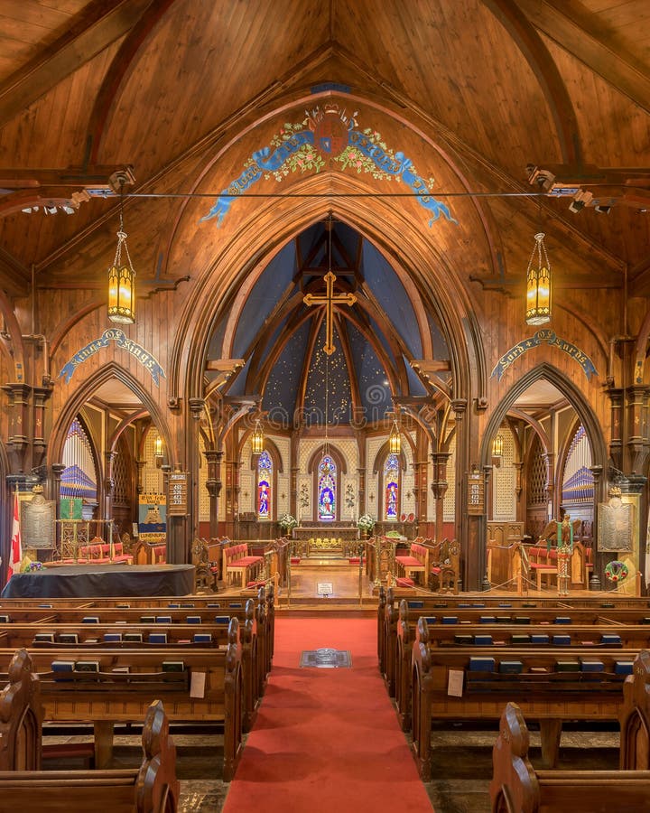 Chiesa Anglicana In Cosa Credono Chiesa Anglicana Del ` S Di St John Di Lunenburg Immagine Editoriale