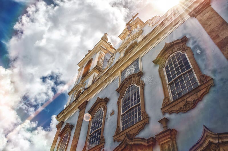 Chiesa cattolica - Salvador - Bahia Il Brasile | Rubem Sousa Forum il Box® fotografie stock libere da diritti Chiesa cattolica - Salvador - Bahia Il Brasile | Rubem Sousa Forum il Box® fotografie stock libere da diritti