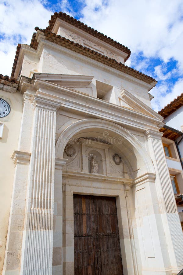 Chiesa di Canete Cuenca San Julian in Spagna Castiglia immagine stock libera da diritti Chiesa di Canete Cuenca San Julian in Spagna Castiglia immagine stock libera da diritti