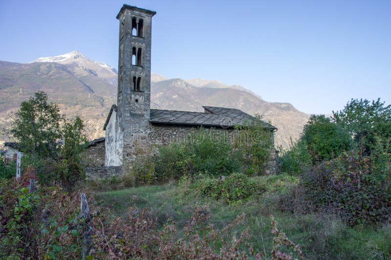 Chiesa di Saint Saturnin, Susa Italia immagine stock Chiesa di Saint Saturnin, Susa Italia immagine stock