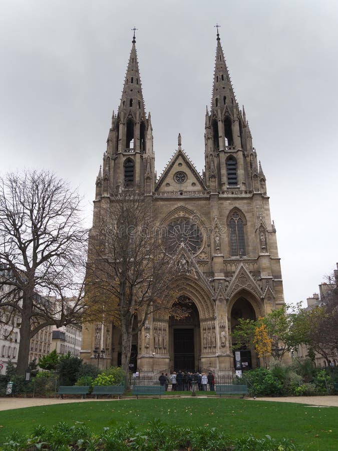 Chiesa Di Sainte Clotilde La Basilica Del San Clotilde Fotografia Stock