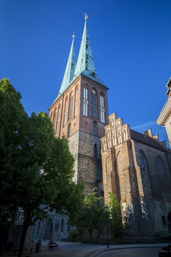 Chiesa di San Nicola a Berlino immagine stock Chiesa di San Nicola a Berlino immagine stock