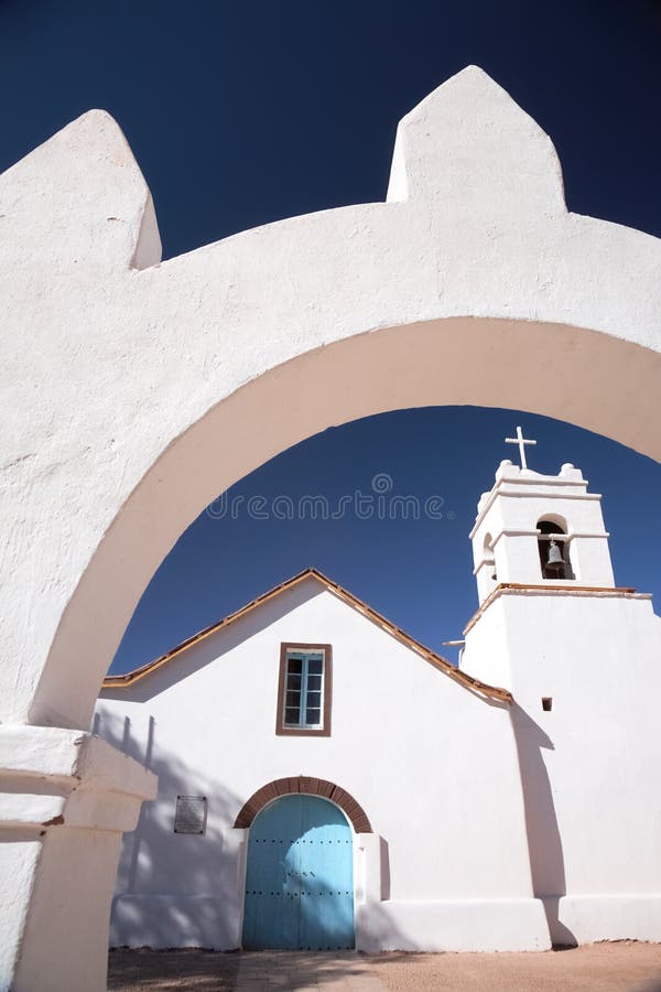 Chiesa di San Pedro, San Pedro de Atacama, Cile immagine stock Chiesa di San Pedro, San Pedro de Atacama, Cile immagine stock