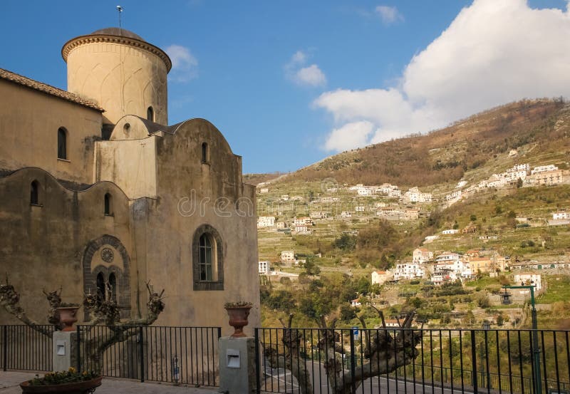 Chiesa di Santa Maria a Gradillo 拉韦洛 坎帕尼亚 意大利 图库摄影 Chiesa di Santa Maria a Gradillo 拉韦洛 坎帕尼亚 意大利 图库摄影