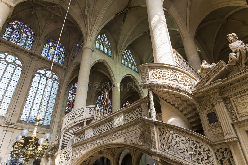 Chiesa di St Etienne du mont, Parigi, Francia fotografia stock libera da diritti Chiesa di St Etienne du mont, Parigi, Francia fotografia stock libera da diritti