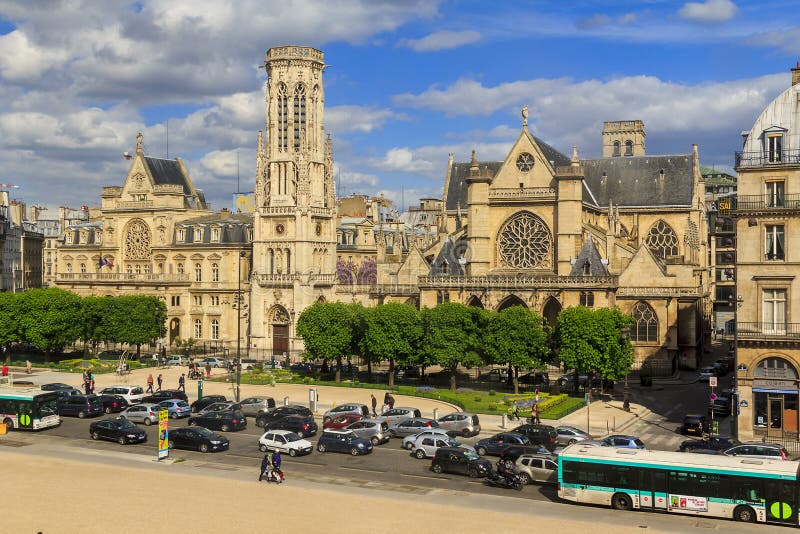 Chiesa Di St Germain L' Auxerrois a Parigi Immagine Editoriale
