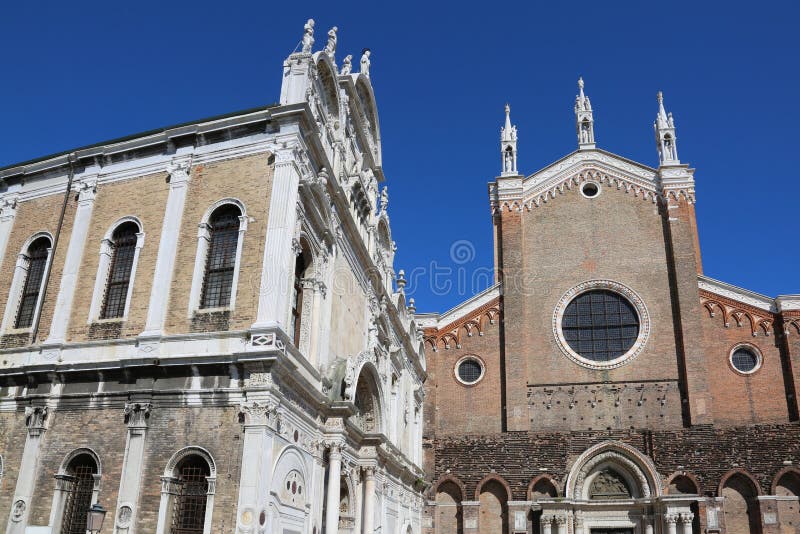 Chiesa di Venezia di St John e di St Paul immagini stock libere da diritti Chiesa di Venezia di St John e di St Paul immagini stock libere da diritti