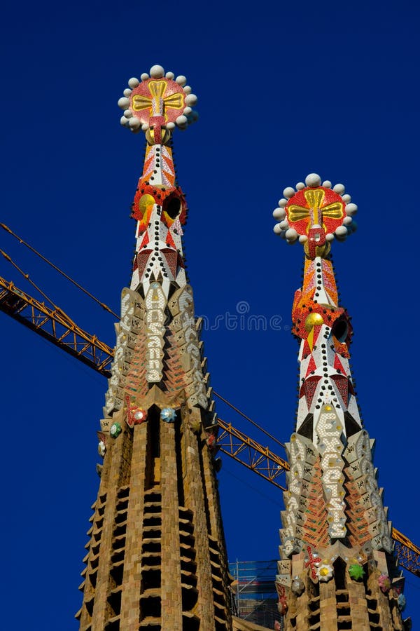 Chiesa espiatoria della La santa Sagrada Familia di Templo Expiatorio de della famiglia fotografia stock libera da diritti Chiesa espiatoria della La santa Sagrada Familia di Templo Expiatorio de della famiglia fotografia stock libera da diritti