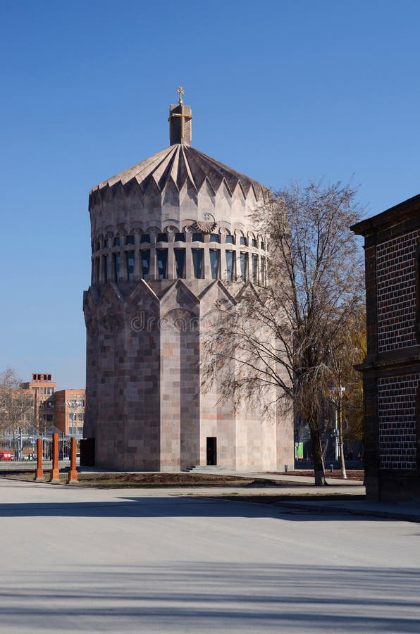 Modern church of Holy Archangels in Echmiadzin monastery complex, center of the Armenian religious life. Modern church of Holy Archangels in Echmiadzin monastery complex, center of the Armenian religious life