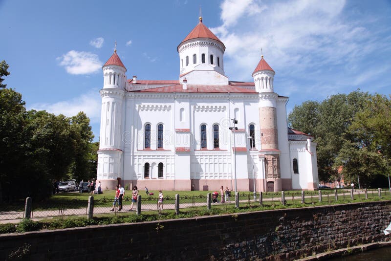Chiesa ortodossa russa della madre santa di Dio, Vilnius, Lithuani immagini stock Chiesa ortodossa russa della madre santa di Dio, Vilnius, Lithuani immagini stock