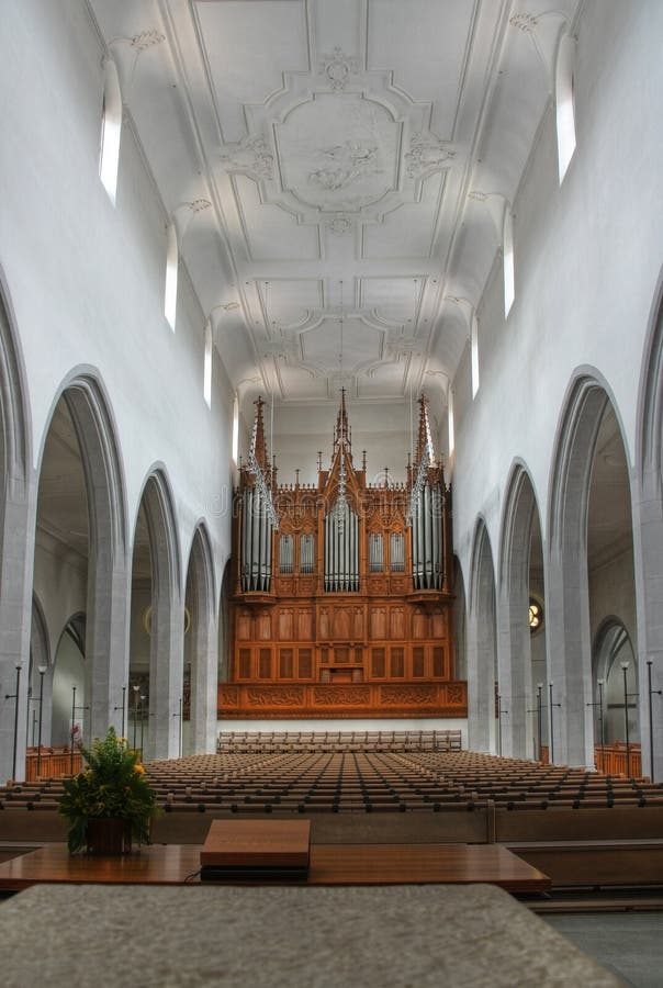 Santuario Della Chiesa Protestante Immagine Stock Immagine di