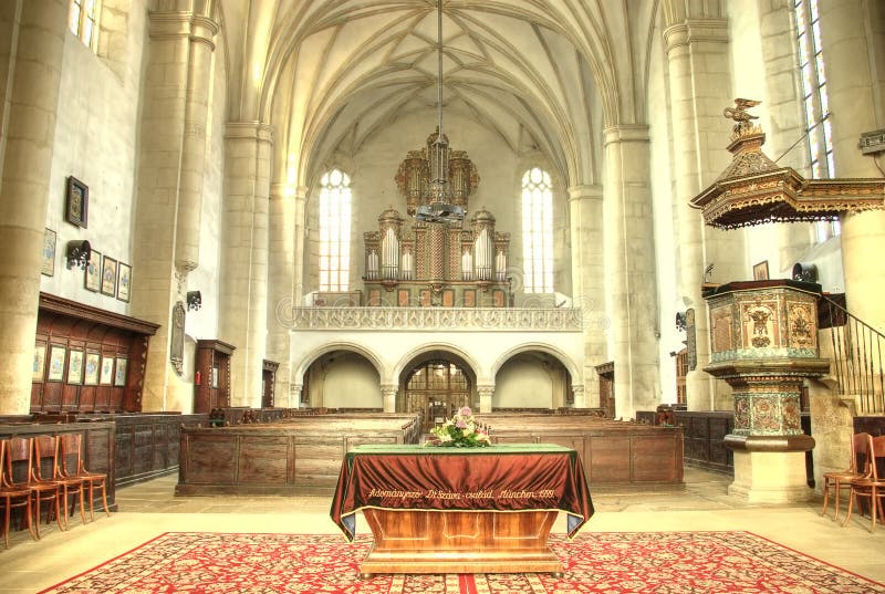Santuario Della Chiesa Protestante Immagine Stock Immagine di