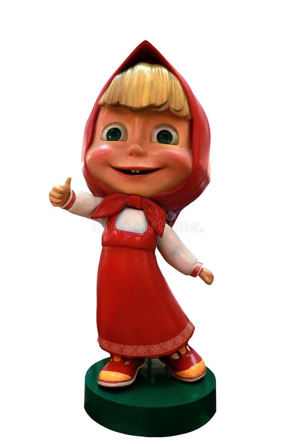 Chiffre de Masha de fille de jouet du film anim? pour des enfants photo libre de droits Chiffre de Masha de fille de jouet du film anim? pour des enfants photo libre de droits