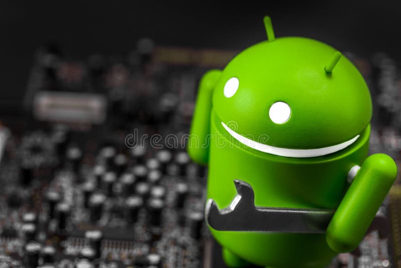 Chiffre Google Android avec clÃ© sur la carte de circuit