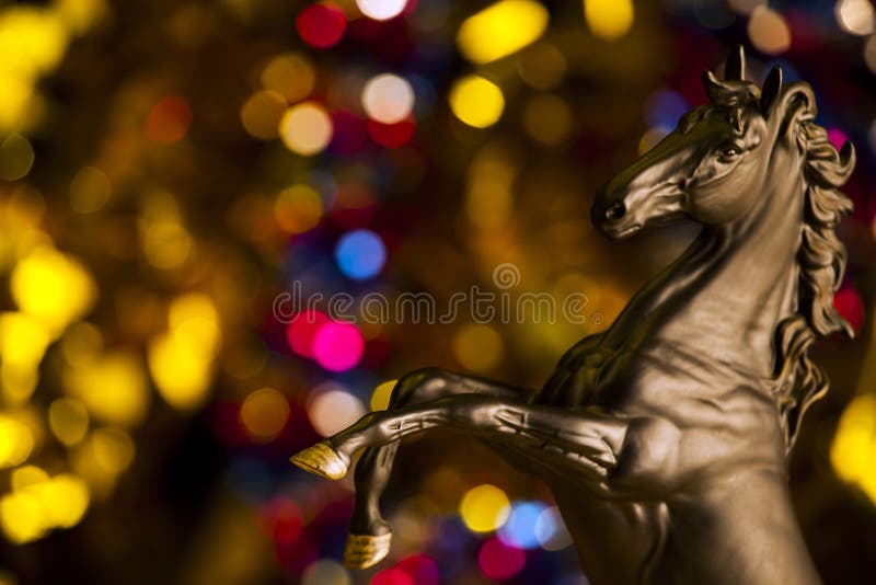 Chiffre noir qualité de cheval de studio photo stock Chiffre noir qualité de cheval de studio photo stock