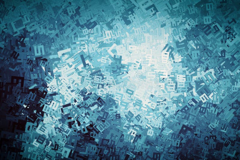 Chiffres abstraits, arrière-plan numérique. Mathématiques, finances illustration stock