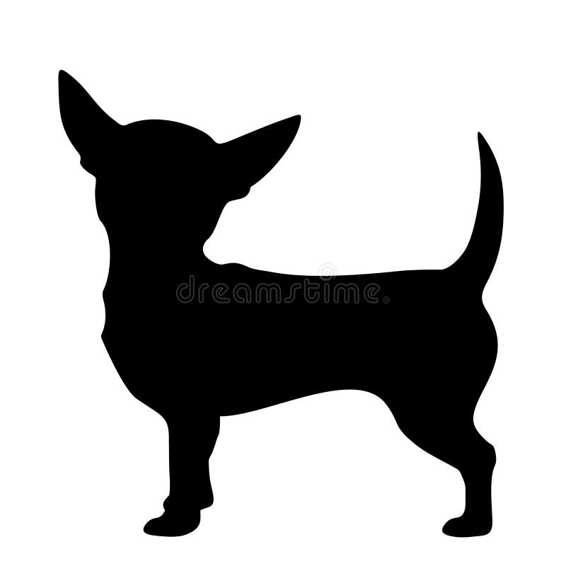 Premium Vector | Flat chihuahua silhouette