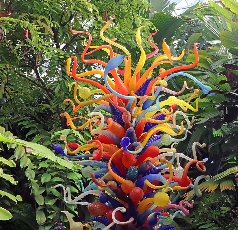 Chihuly ogródu rzeźba zdjęcia royalty free Chihuly ogródu rzeźba zdjęcia royalty free