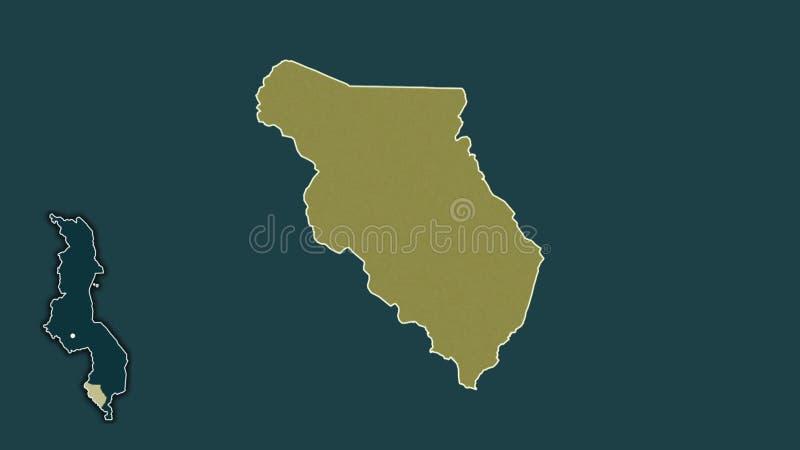 Chikwawa, Malawi, extruded and isolated. Pattern vector illustration