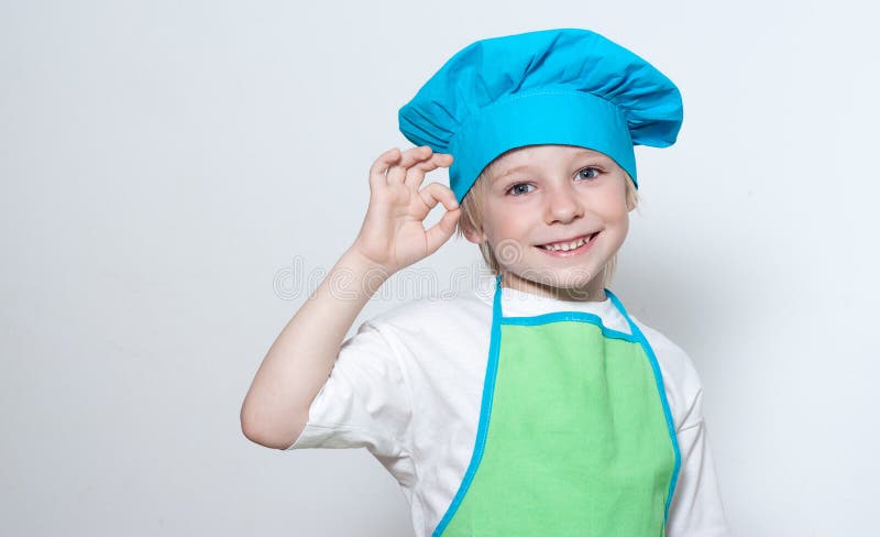 Child as a chef cook stock photo. Image of look, isolated - 59817356