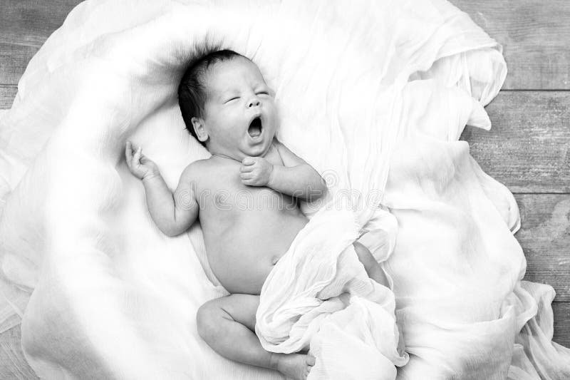 Child baby infant beautiful portrait black and white