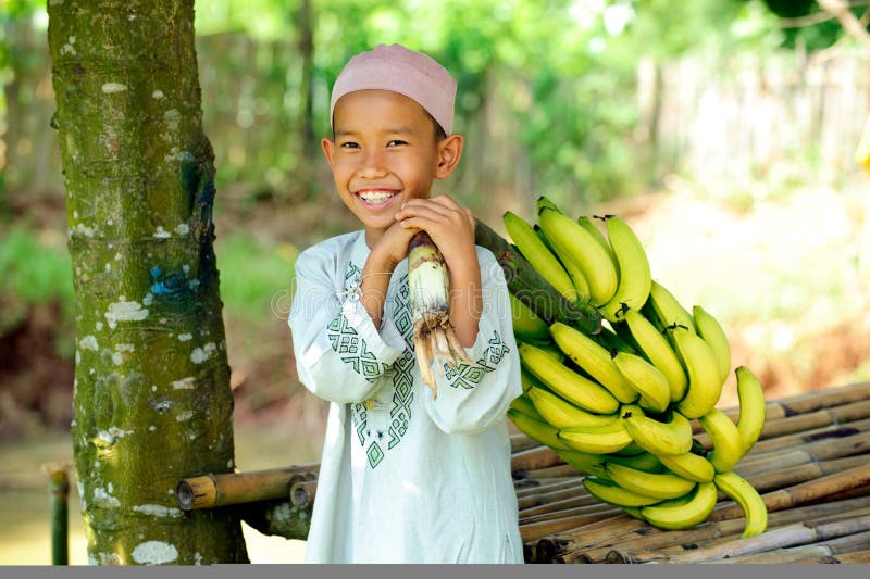 Child with Bananas