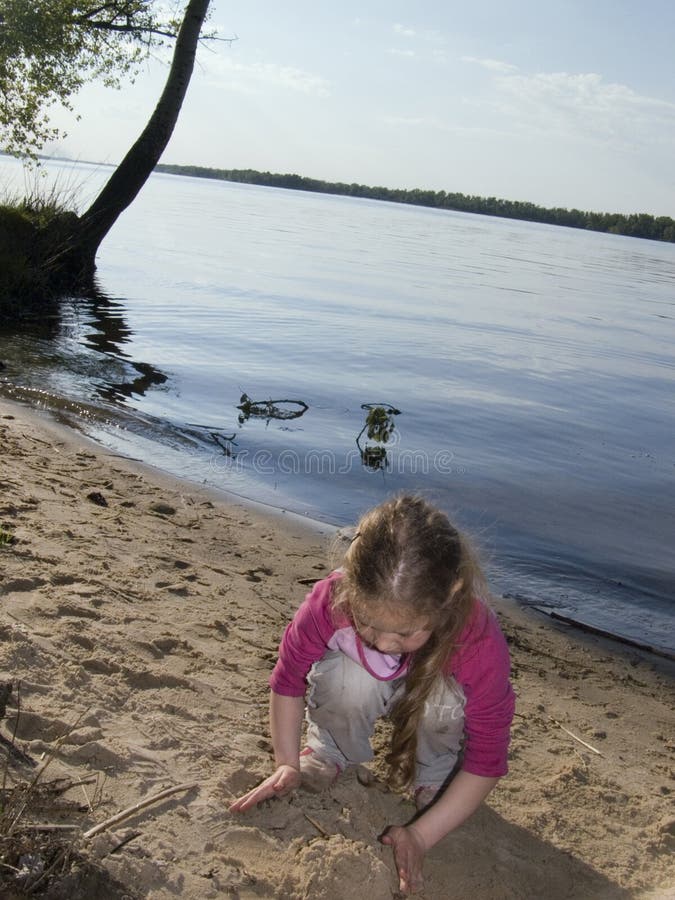 Child on the beach