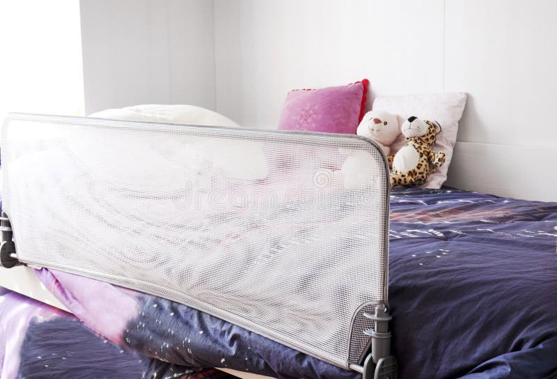Child Bed with Safety Protection Stock Image Image of childhood