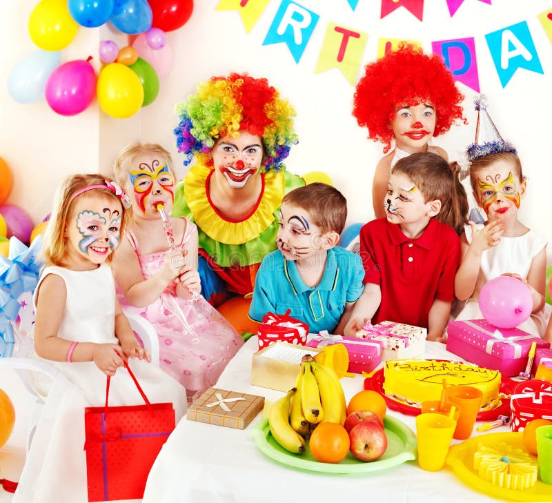 Child birthday party . stock photo. Image of decoration - 26141708