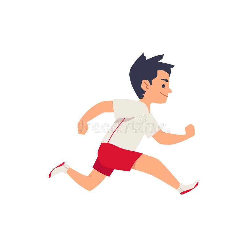 Child Boy in Sportswear Running Fast, Flat Cartoon Vector Illustration Isolated. Stock Vector - Illustration of cartoon, exercise: 232376485 Child Boy in Sportswear Running Fast, Flat Cartoon Vector Illustration Isolated. Stock Vector - Illustration of cartoon, exercise: 232376485