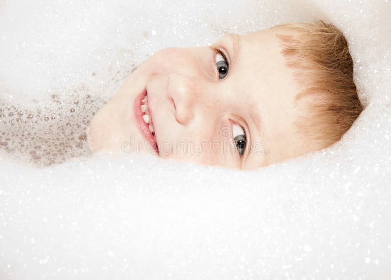 Child In Bubble Bath Picture. Image 14744296