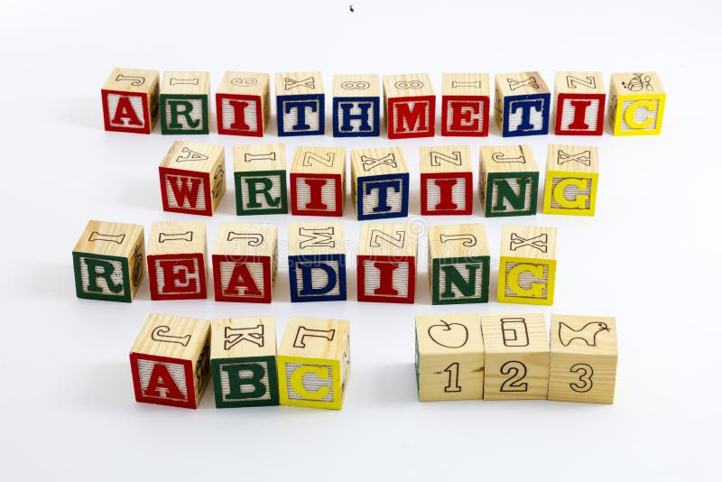 Arithmetic Reading Writing Abc 123 Stock Photo Image of inspiration