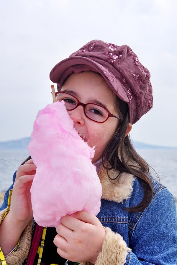 Child with a candy