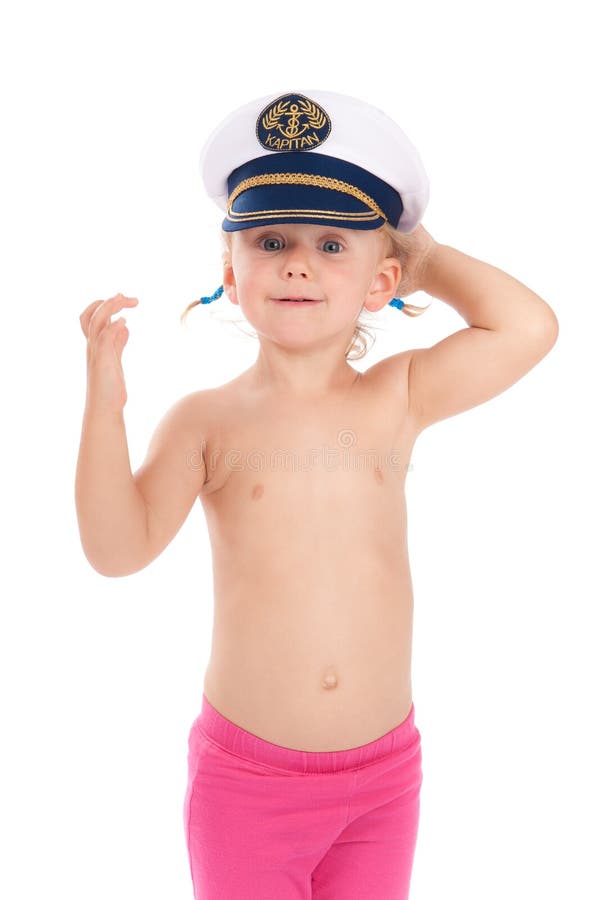 Child in the captain s cap