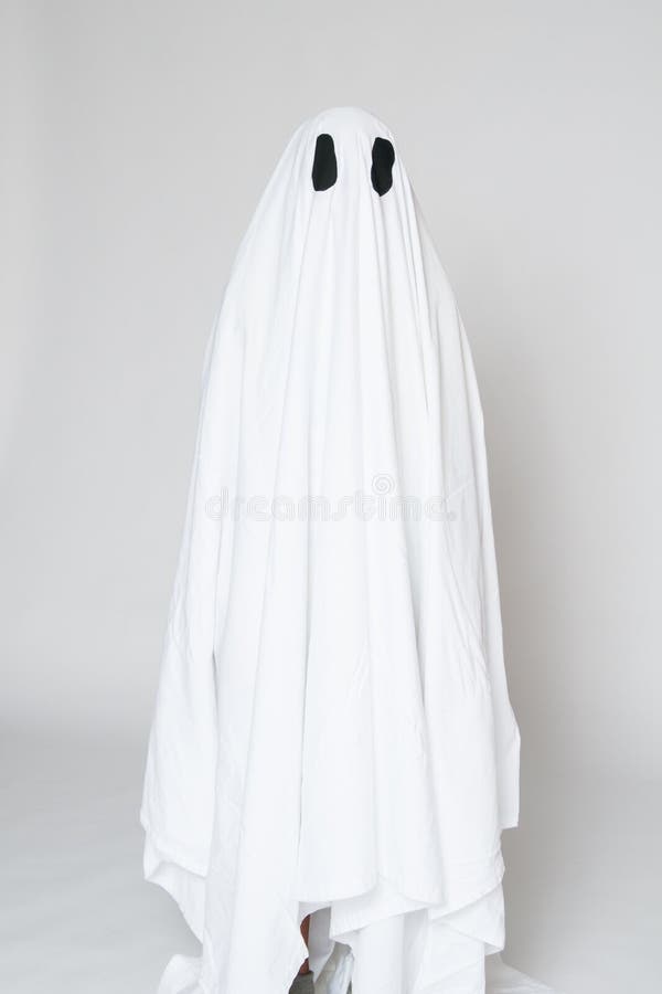 Child Dressed As a Ghost for Halloween Stock Image - Image of funny ...