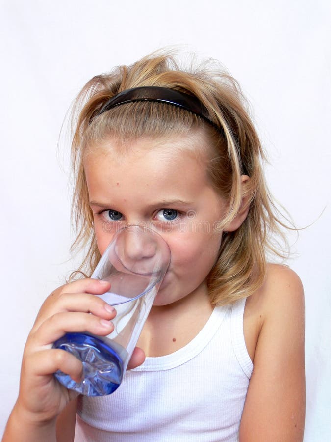 Child drinking water