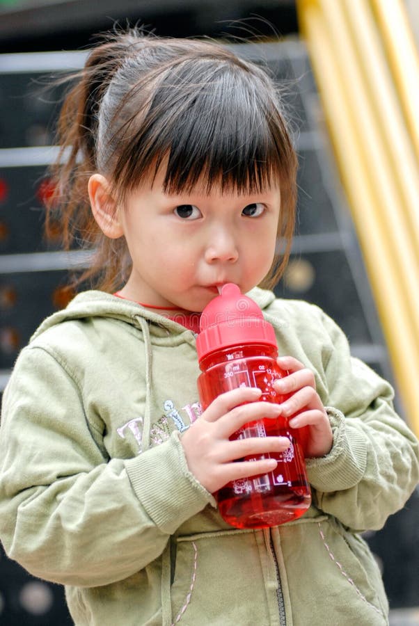 Child drinking water