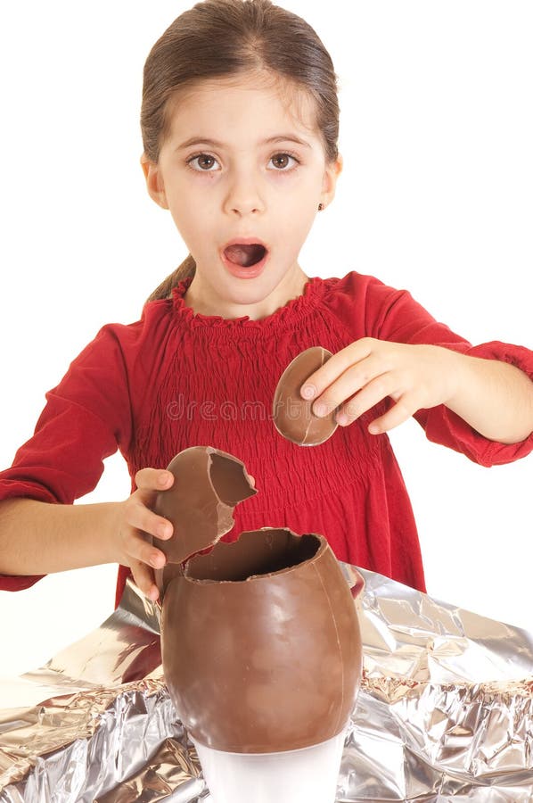 Child with easter egg found surprise