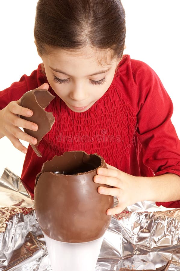 Child with easter egg