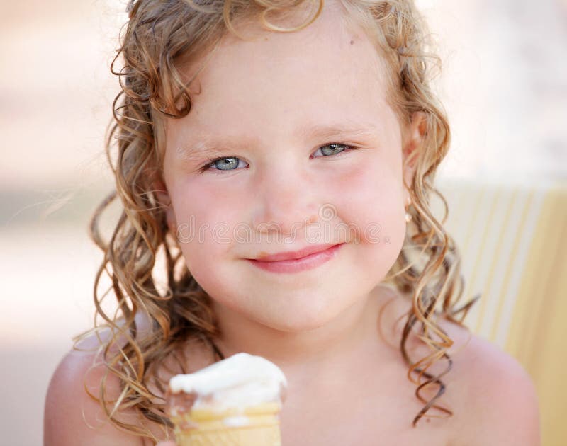 Child eating ice cream