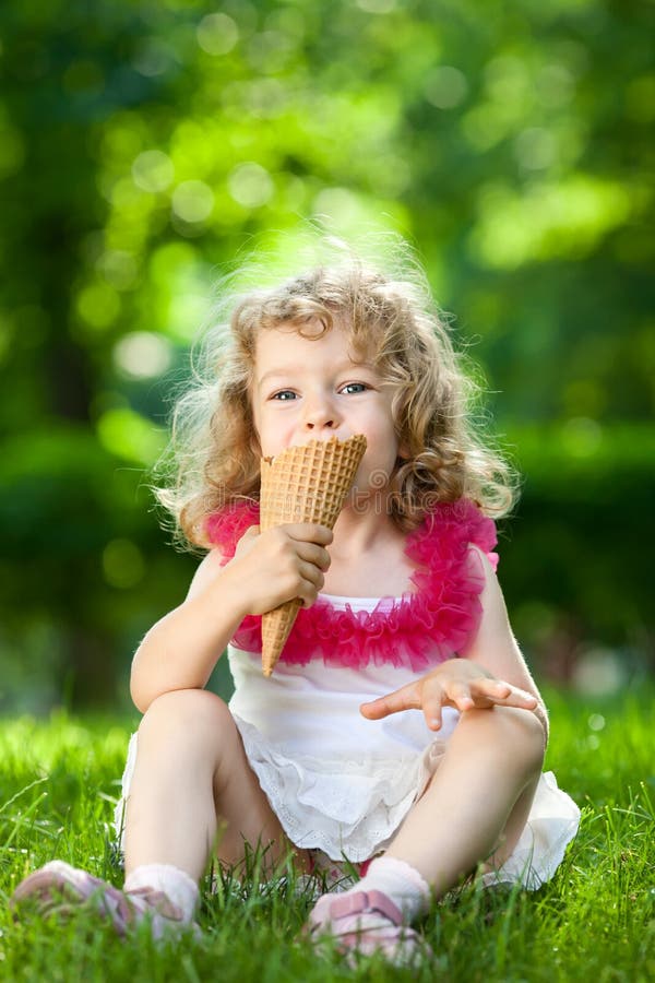 Child eating ice-cream